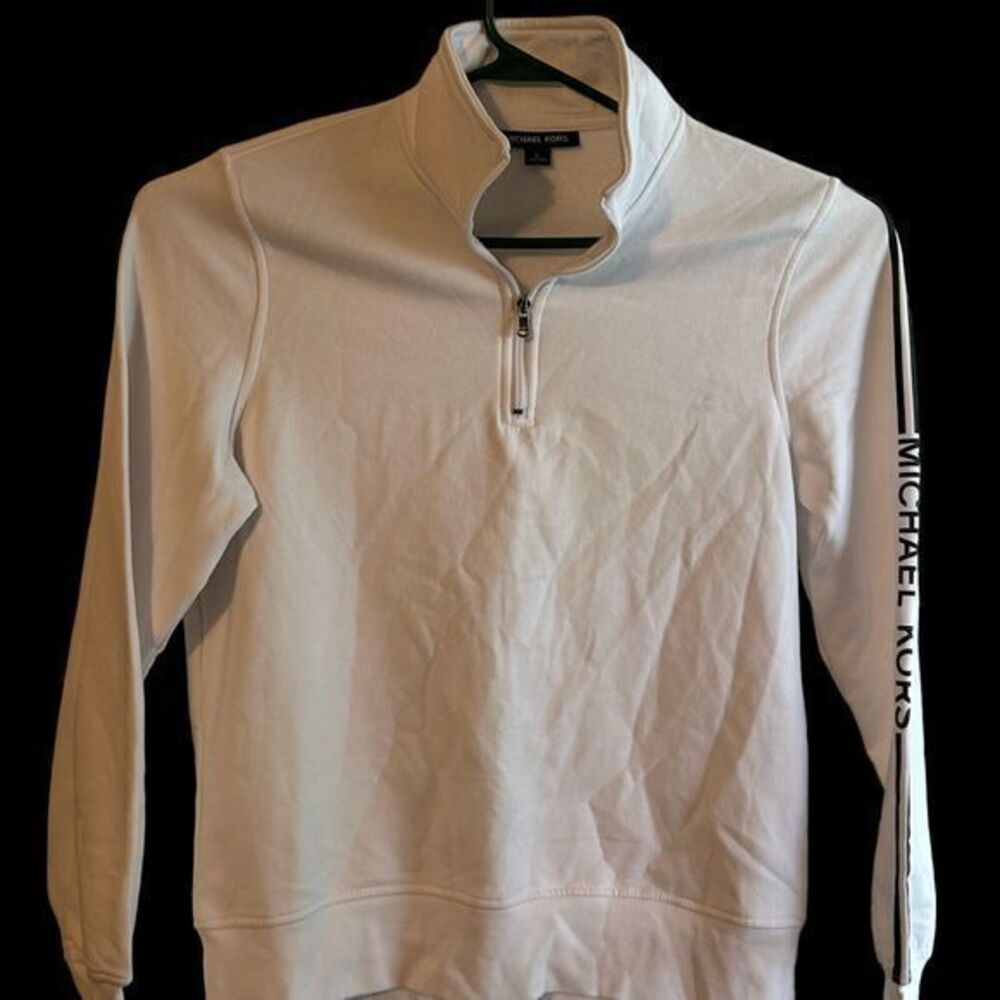 Men's Logo-Print Fleece pullover 1/4 zip Michael‎ Kors